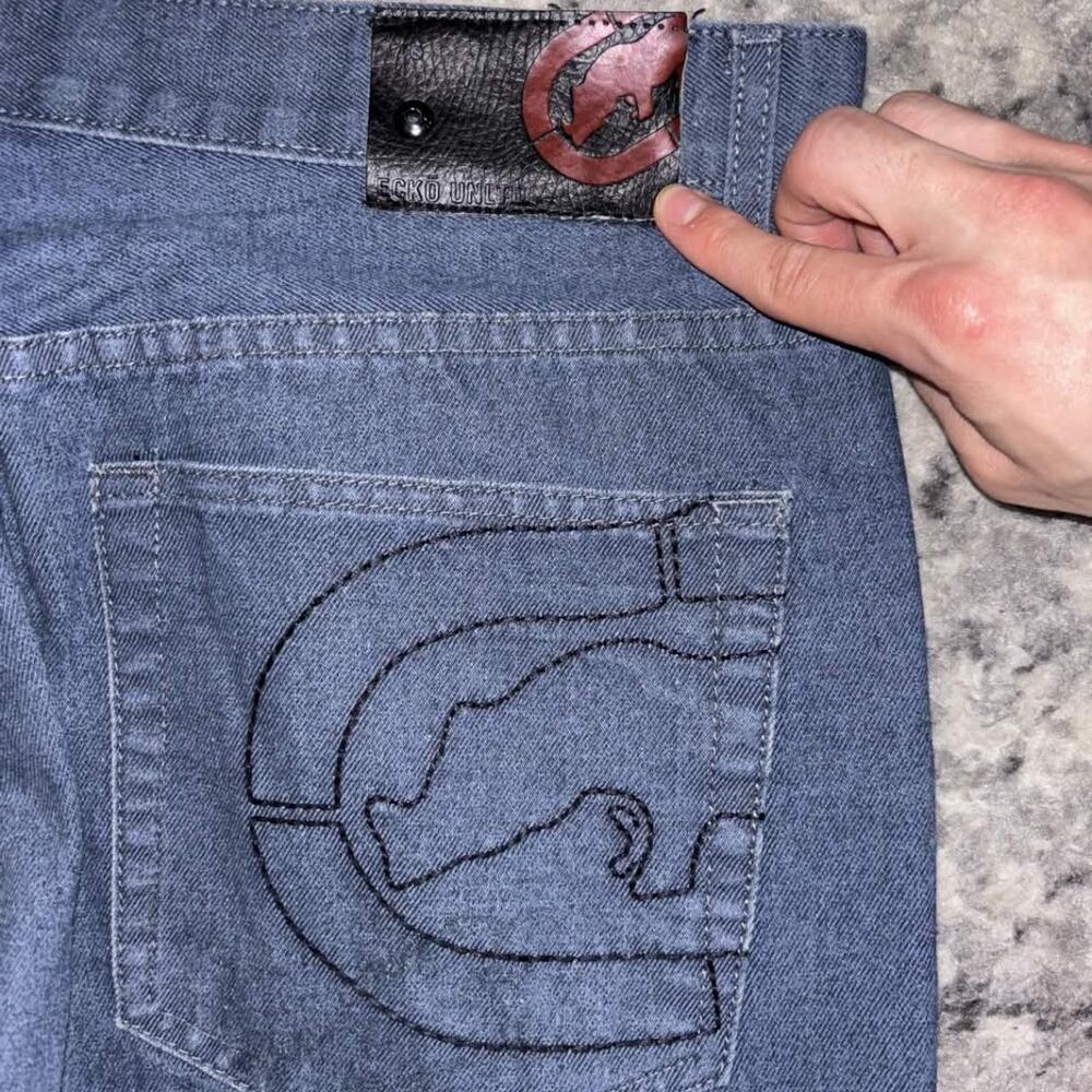 Y2K Ecko Unltd. Slim Straight Wide Leg Jeans